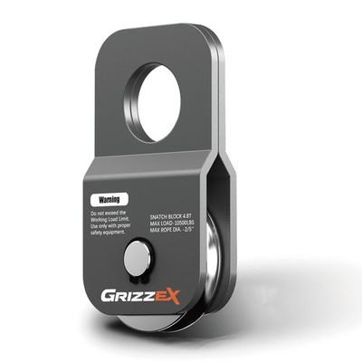 GRIZZEX 4.8T Heavy Duty Winch Snatch Block, 10,500 lbs Working Load, for Synt...