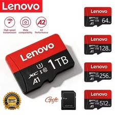 Lenovo MicroSDCard 64GB 128GB 256GB 512GB 1TB Class 10 High Speed TF Memory Card