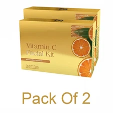 Vitamin C Facial Kit After Sun Skin Care | One Time Use Kits For Women and Men