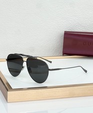 GUCCI GG2064S Black Aviator Sunglasses Dark Gray Lenses 60-12-145