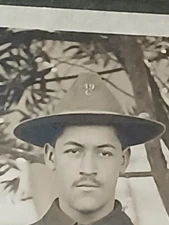 Antique African American Cabinet*Colored Soldier * POSSIBLY SPANISH WAR NOT SURE