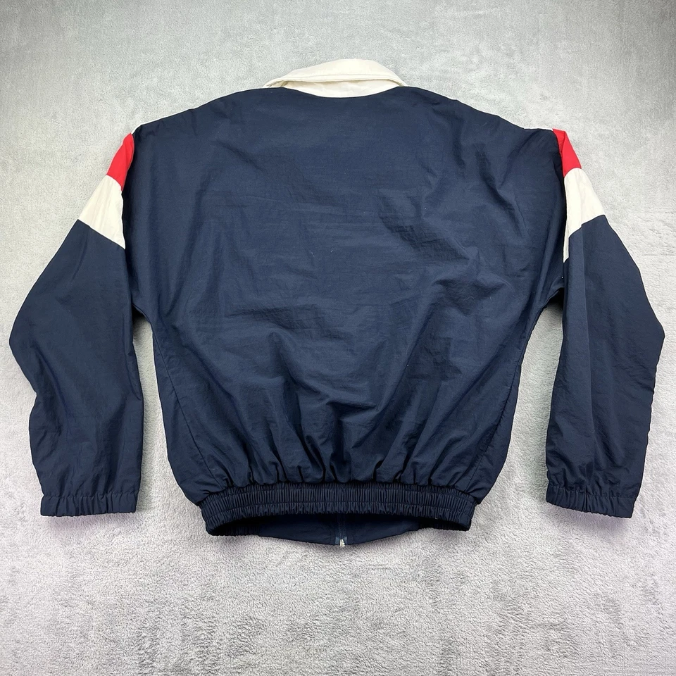 Костюм винтажный Tetley Bitter 80-е мужской синий красно-белый маленький 2 шт. - Изображение 4 из 4