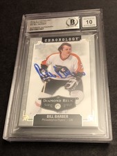 Beckett 10 Gem Mint Autographed Bill Barber 2018 Signed Chronology Diamond 23/36