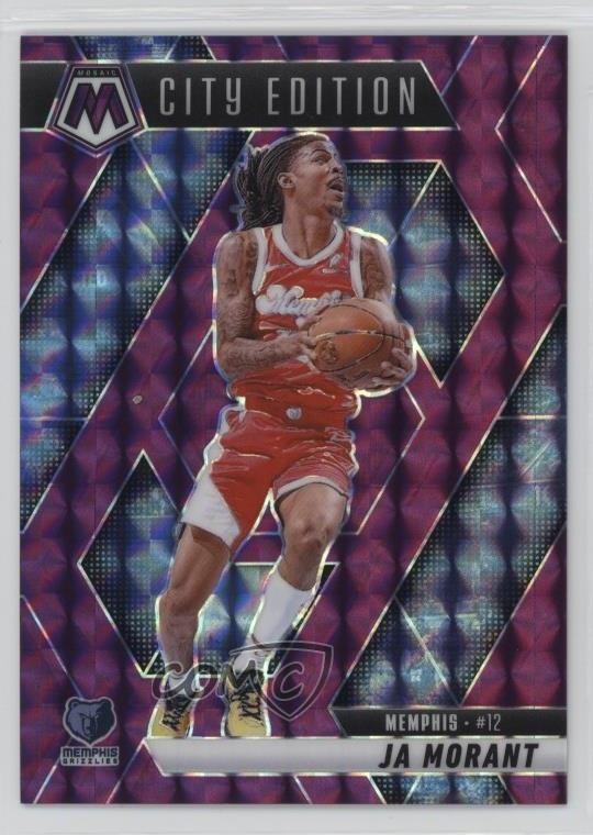2024-25 Panini Mosaic City Edition Purple Prizm 44/99 Ja Morant #281 10yl