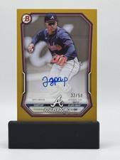 2026 Bowman Jose Perdomo Auto Gold /50 Prospect Braves **Top Prospect**
