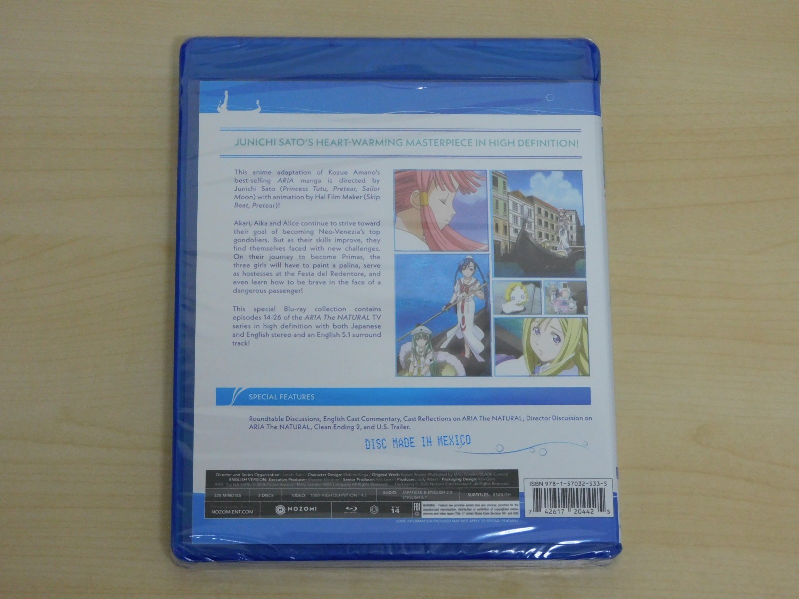 Aria The Animation Natural Origination Complete Series Blu-ray Anime Nozomi OOP