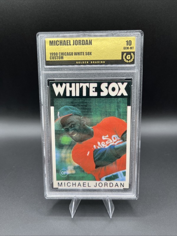 1991 Michael Jordan White Sox Hobby Baseball Rookie Card Golden Grading GemMT 10