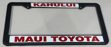 Kahului Hawaii Maui Toyota Vintage Dealer Super Rare License Plate Frame