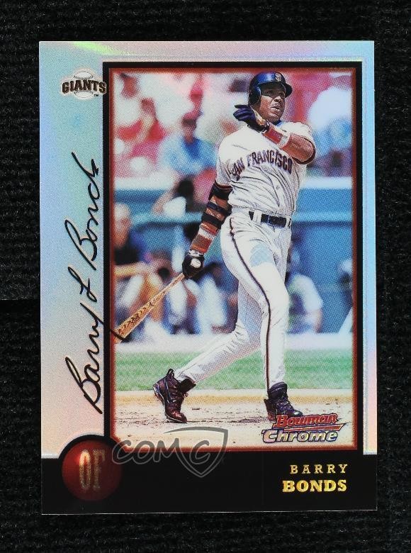 1998 Bowman Chrome Refractor Barry Bonds #225 6m1