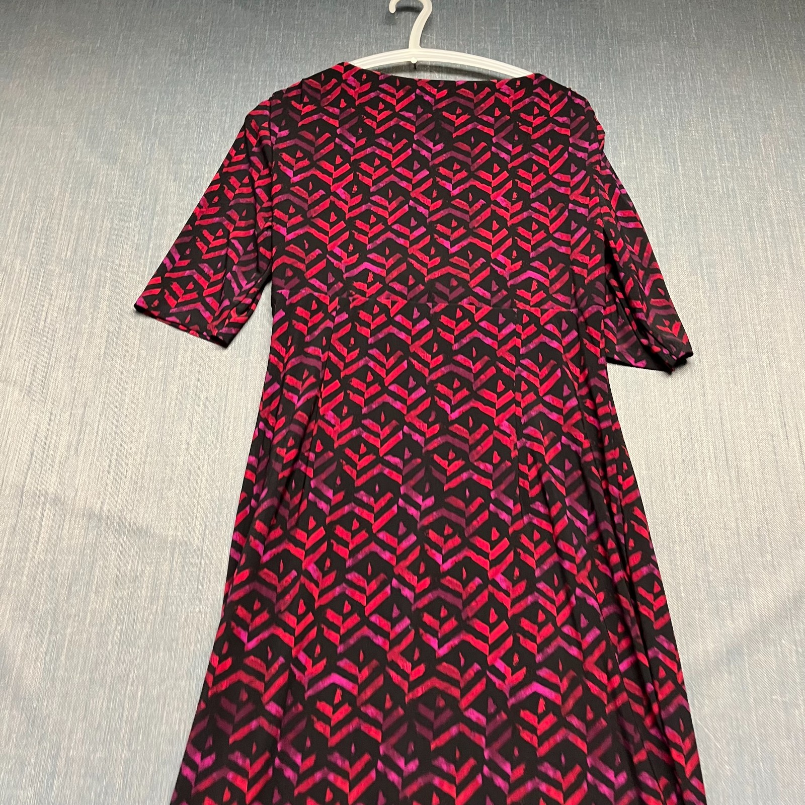 Lauren Ralph Lauren Women’s Sheath Dress Size 12 Pink Ruched Surplice Faux Wrap thumbnail 9