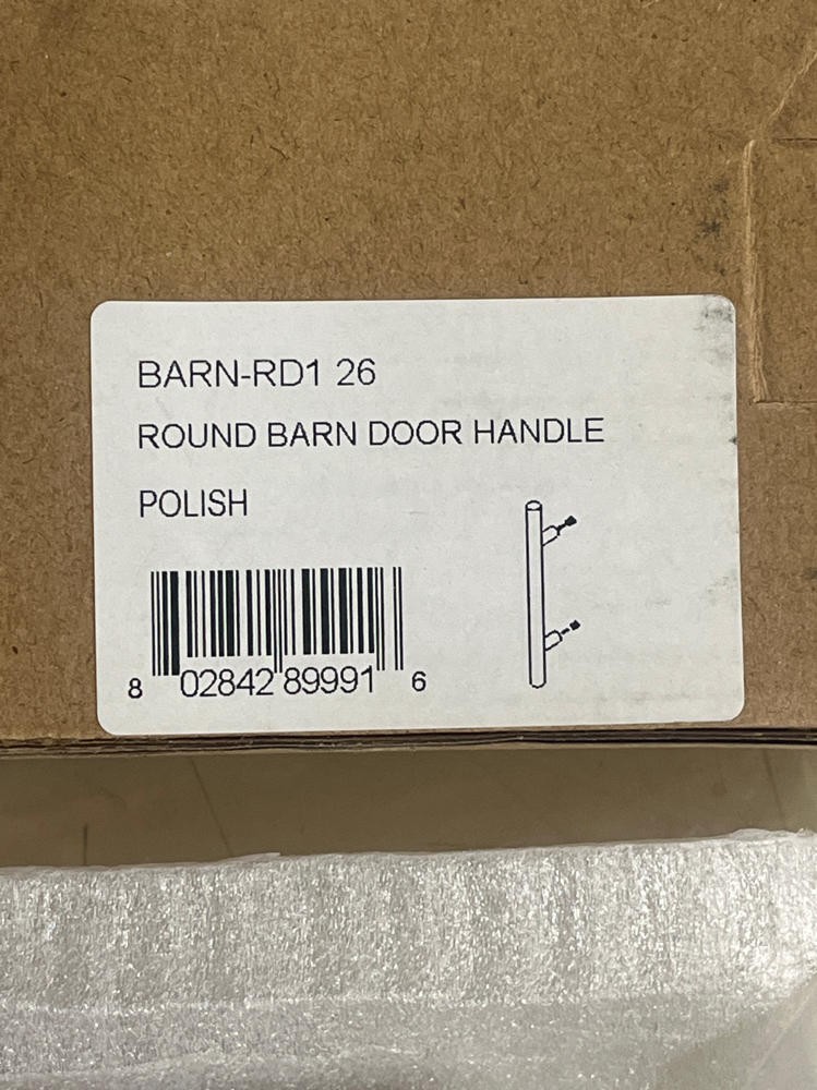 Sure-Loc Barn Door Ladder Handle, Single-Sided 12" Polished Chrome Chrome Finish