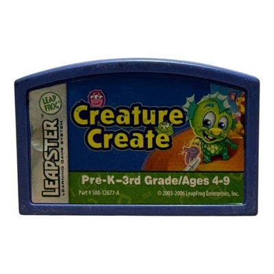 LeapFrog Leapster Creature Create Educational Game Cartridge Ages 4-9 PreK