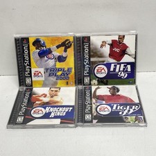 Triple Play 2000 FIFA 99 4 Game Lot Sony PlayStation PS1 EA Sports CIB Complete