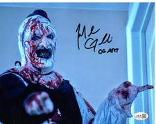 Mike Giannelli signed 8x10 Photo Art the Clown 9th Circle, All Hallows' Eve JSA