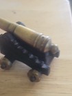 Vintage MF Co. Ship Cannon Caisson Cast Iron & Brass Model Display Miniature 5" — photo 9