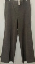 Ann Taylor Signature Fit Wide Leg Gray Slacks Sz. 14 NWT
