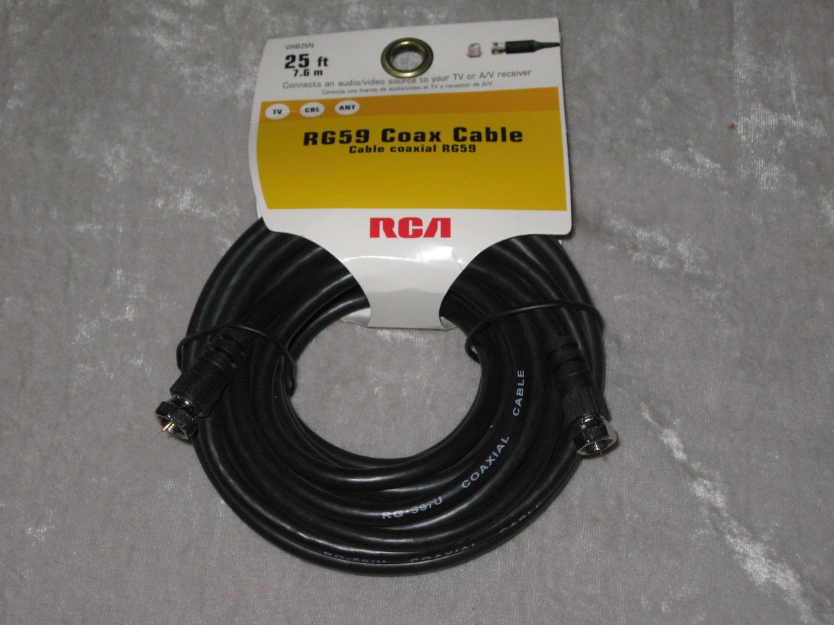 RCA Digital Coax Cable RG59 Satellite A/V CD DVD Video