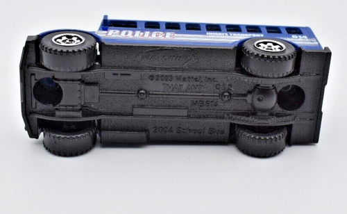 Matchbox Superfast School Bus Police blue. 5 Pack exclusive. MBX 2010 loose - Picture 3 of 3