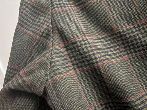 Vintage Aquascutum Plaid Check Showerproof Wool Balmacaan Overcoat/ Top Coat -38 - Picture 15 of 15