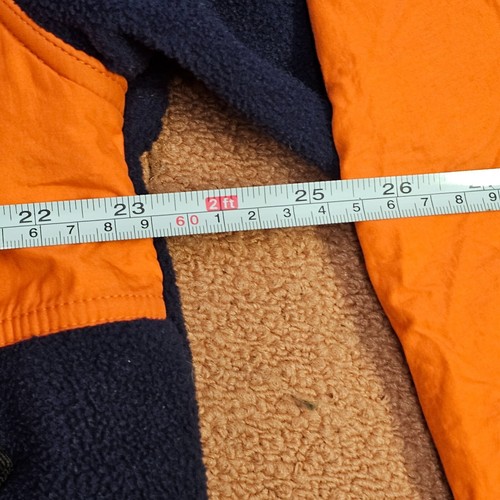 Chaqueta polar Syracuse naranja adulto Reebook cremallera completa grande bordada T6c - Imagen 6 de 10