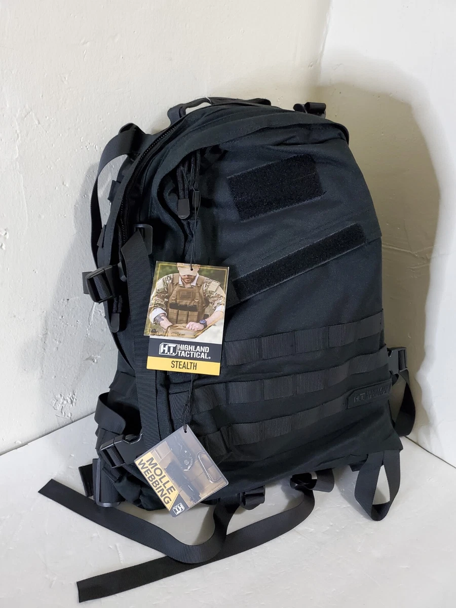 Conquer Wilderness Highland Tactical Major Black Hunting Military Backpack