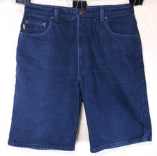 Mens VTG Denim Shorts By Jean X-AM Sz 34 Hip Hop Old School Actual 33x10