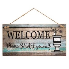 Funny Wall Dcor Sign For Bathroom Farmhouse Rustic Bathroom Wall Art Pictures De