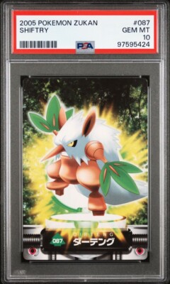 PSA 10 GEM MINT Shiftry #087 Carddass Zukan Advanced Gen. Bandai
