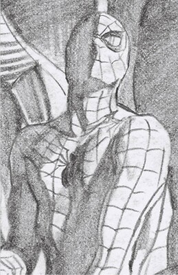 AMAZING SPIDERMAN 50 ALEX ROSS TIMELESS VIRGIN B&W SKETCH 1:100
