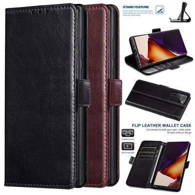 For Samsung Galaxy S25 S24 S23 S22 S21 Note20 Ultra Leather Wallet Case Cover