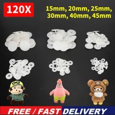 120Pcs Doll Joints Plastic Skeleton Accessories for Toys Teddy Bear Making