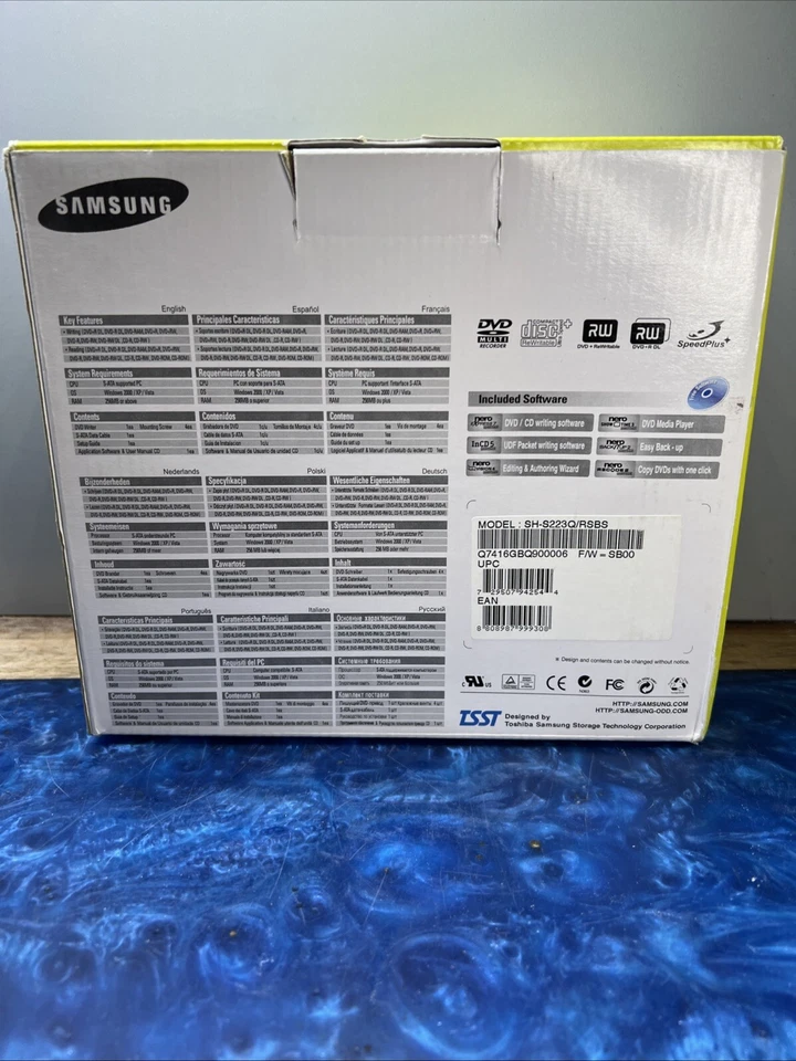 Toshiba Samsung DVD Writer Model SH-S223 SATA Optical Drive Lightscribe - Image 4 of 4