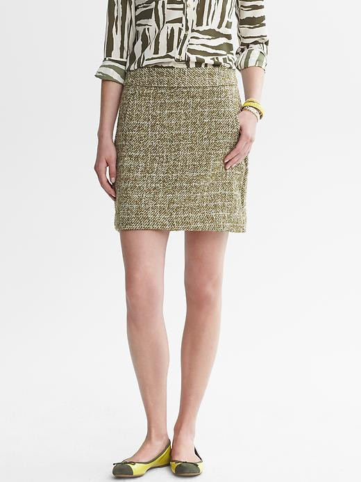 Jupe Mini Banana Republic Tweed Jaune/Noir/Blanc - Taille 6P - Occasion Excellent état