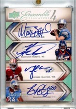 MATTHEW STAFFORD 2009 EXQUISITE ROOKIE ENSEMBLE QUAD AUTOGRAPH /15 RC 💎 