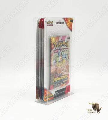 Protection souple extra-clear pour artset booster Pokemon sous blister carton