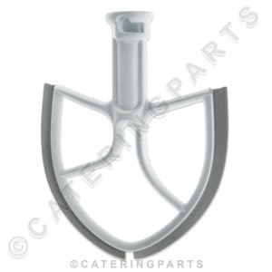 White Flat Paddle Beater Attachment For Kitchenaid 5qt Bowl Lift