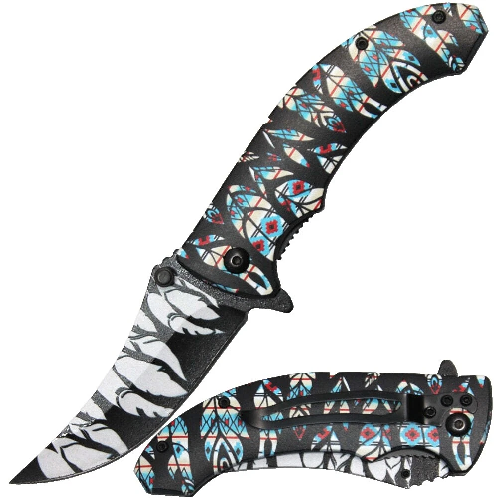 Stainless Steel Blade Clip Point Collectible Modern Factory Manufactured Folding Knives