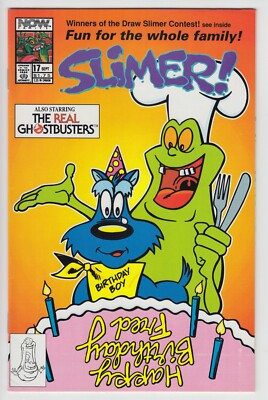 Slimer #17 Also Starring The Real GhostBusters VF/NM Now Comics 1990