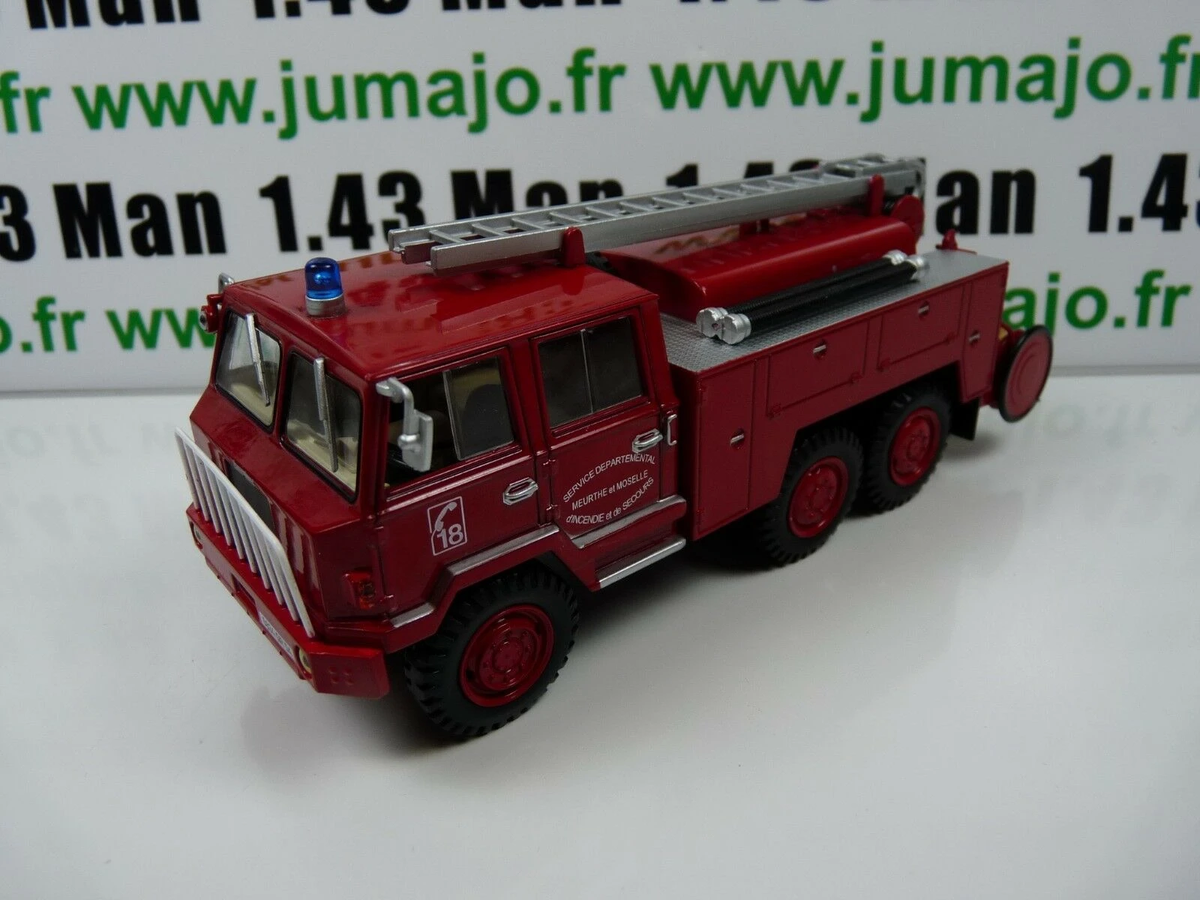 Camion De Pompiers Berliet FF 6x6 échelle 1/43 - Altaya / IXO - Modèle Réduit Collection - Neuf
