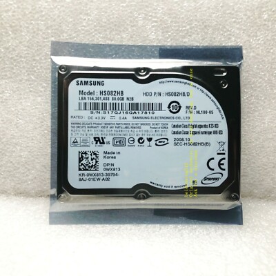 Samsung HS082HB 4200RPM 1.8 ''interne Festplatte für iPod Festplatte