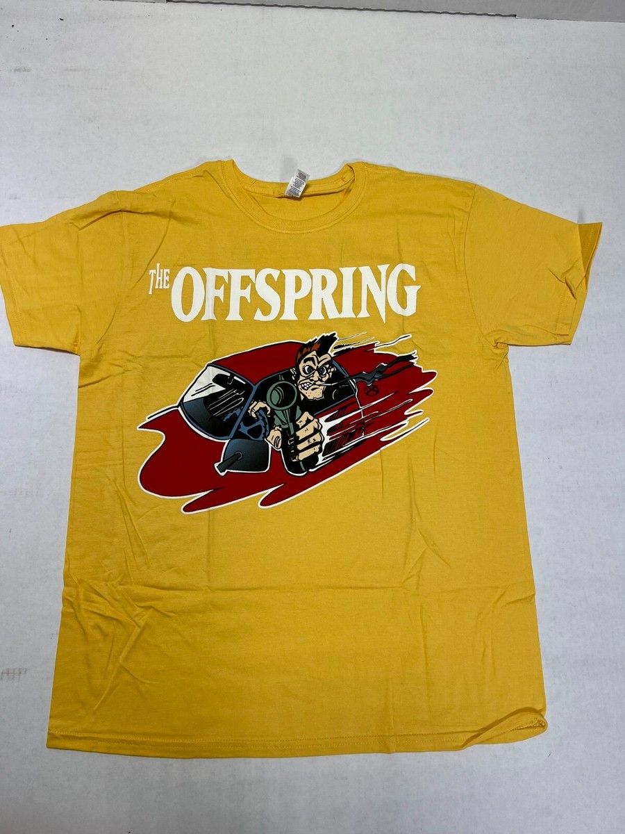 THE OFFSPRING BAD HABIT YELLOW TEE T-SHIRT NEW OFFICIAL TEE