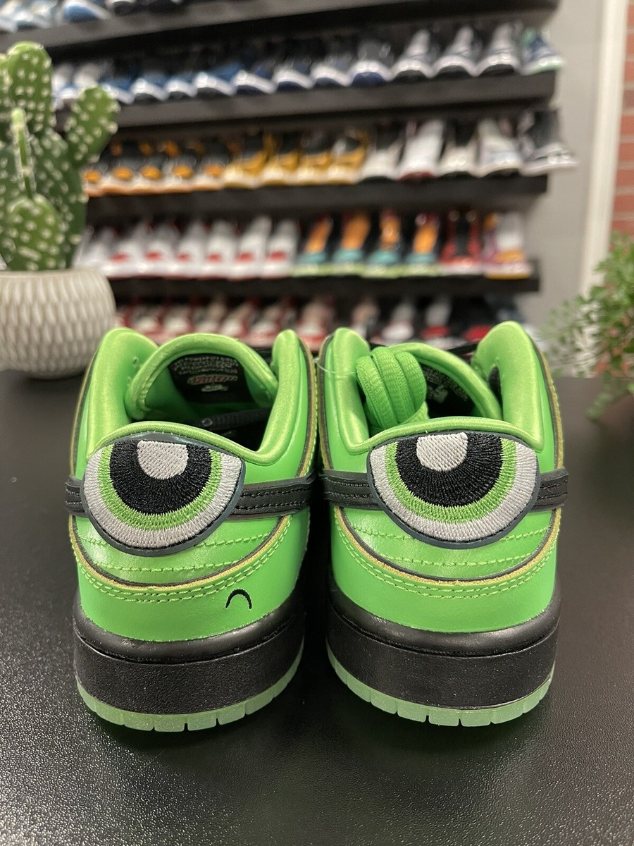 The Powerpuff Girls × Nike SB TD Nike SB Dunk Low The Powerpuff Girls Buttercup (TD) Size 8C