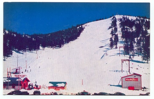 White Hills In The Sierras near Lake Tahoe Ski Area Postcard ~ Nevada
