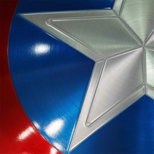 Marvel 75th Anniversary Captain America Shield 1:1 Wearable Replica Cosplay Prop - Picture 9 of 17