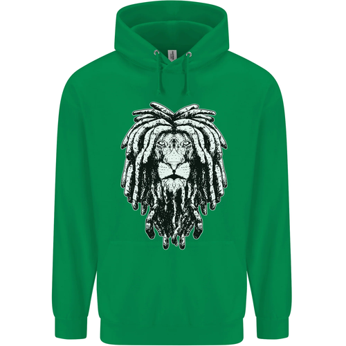 A Rasta Lion With Dreadlocks Jamaica Reggae Childrens Kids Hoodie - Picture 47 of 88