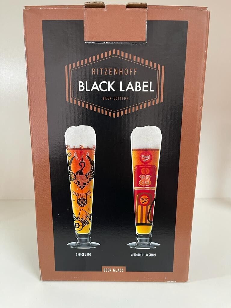Ritzenhoff Black Label Beer Edition Gläser Shinobu Ito Véronique Jacqart Set