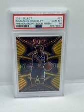 IMMANUEL QUICKLEY  2021-22 SELECT PHENOMENON SP GOLD PRIZM  Knicks /10 - PSA 10