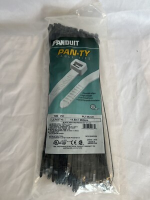 NEW PANDUIT PLt3s-co pan-ty cable ties 11 1/2''