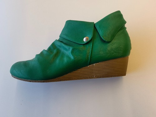 Factory Seconds Women's Boots Ankle Boots Wedge Shoes BPC Green NEW Size 43 - Picture 3 of 3