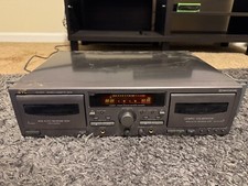 Dual Cassette Player JVC TD-W317 - Silver Read Description 